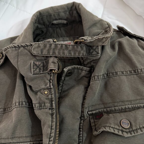 Levi's Men's Cargo/Utility Jacket (Army Green) - Picture 6 of 8